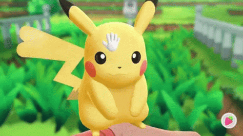 Pikachu Petting GIF