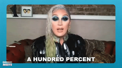 A Hundred Percent The Vivienne GIF - A Hundred Percent The Vivienne James Lee Williams GIFs