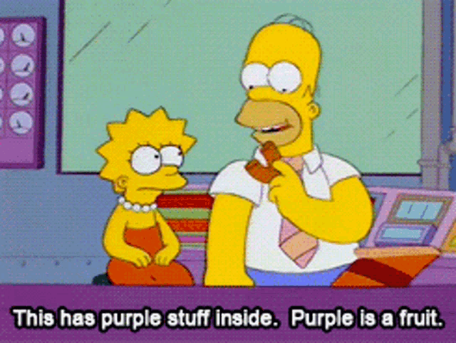 Simpsons Purple Is A Fruit GIF - Simpsons Purple Is A Fruit GIFs