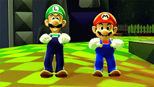 Mario Dance Lugi Dance GIF - Mario Dance Lugi Dance Bistec GIFs