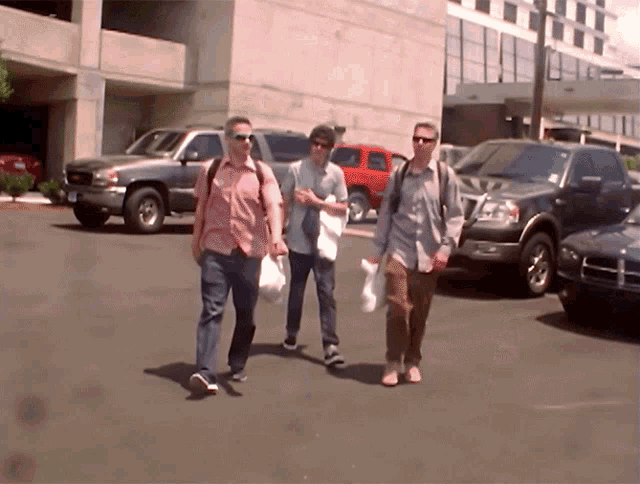 Walking Beastie Boys GIF - Walking Beastie Boys Too Many Rappers GIFs