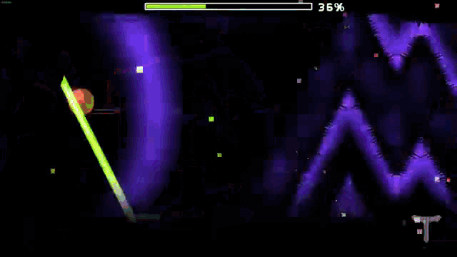 a screenshot of a video game with a score of 36 percent