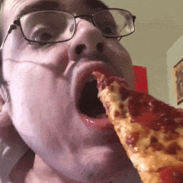 Eating Pizza Ricky Berwick GIF - Eating Pizza Ricky Berwick Pizza Time GIFs
