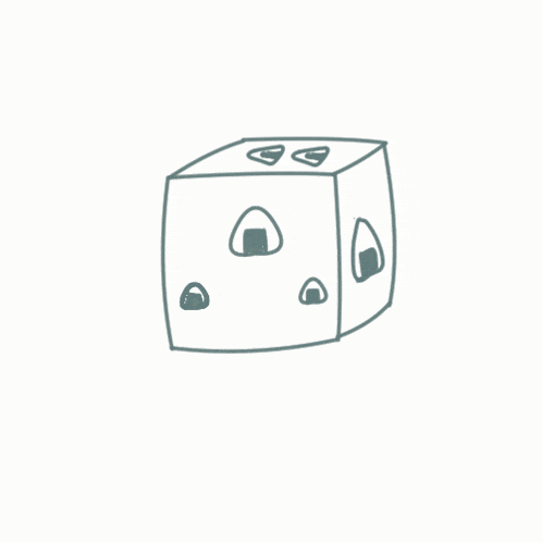 a cartoon drawing of elmo standing inside a box