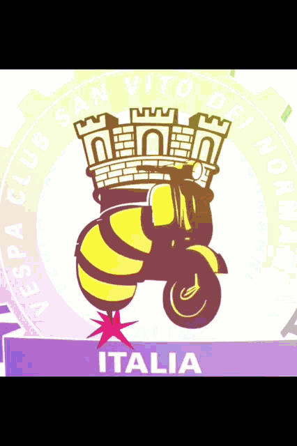 a logo for the vespa club of san vito dei monti italia