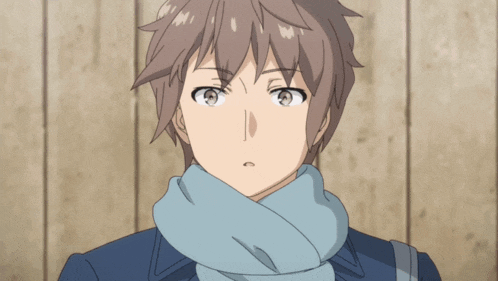 a close up of a person wearing a scarf