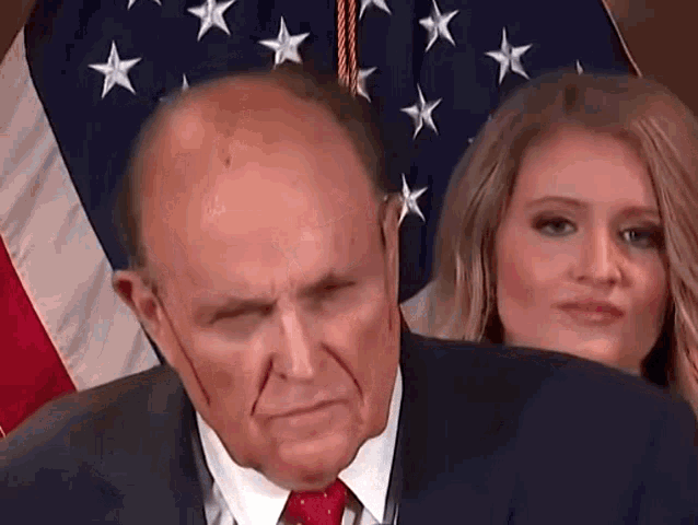 Rudy Giuliani Sweating GIF - Rudy Giuliani Sweating Facial Sweat GIFs