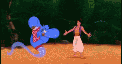 Genie Hurray GIF - Genie Hurray Aladdin GIFs
