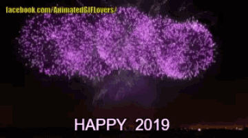 facebook.com/animatedgiflovers says happy 2019 on the bottom