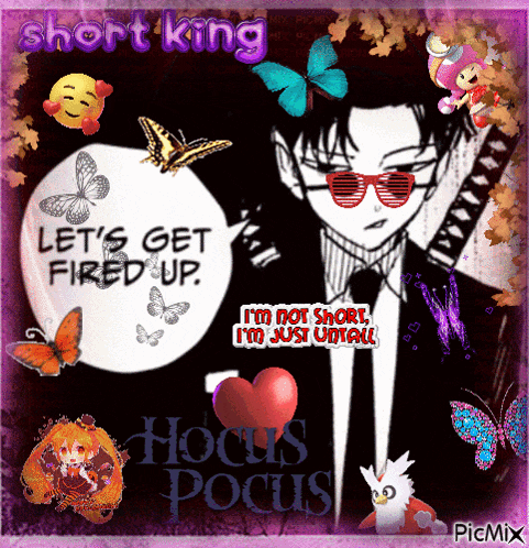 a picture of a man in a suit and tie with the words let 's get fired up on it