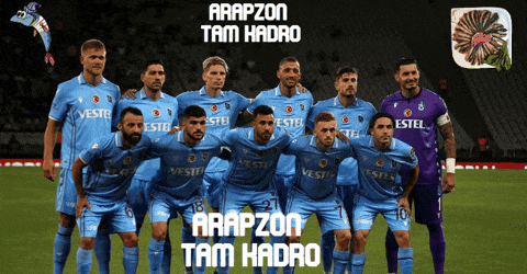 a group of soccer players are posing for a photo with the words arapzon tam hadro written on the bottom
