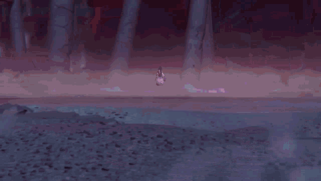 a cartoon character is flying through the air while holding a sword