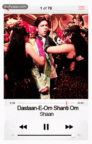 a screenshot of a video that says dastaan-e-om shanti om shaan on the screen