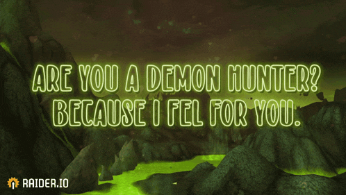 a poster that says " are you a demon hunter "