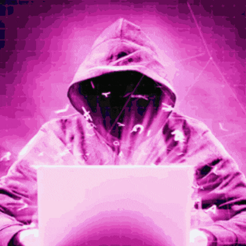 a person in a hooded sweatshirt is using a laptop computer