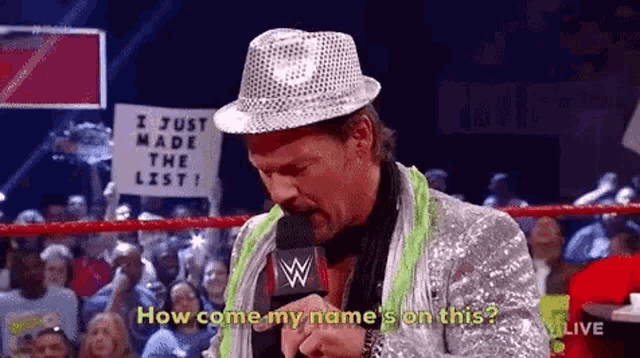 Wwe Jericho GIF - Wwe Jericho How Come My Names On This GIFs