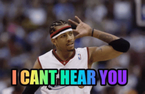 Allen Iverson I Cant Hear You GIF - Allen Iverson I Cant Hear You Answer GIFs