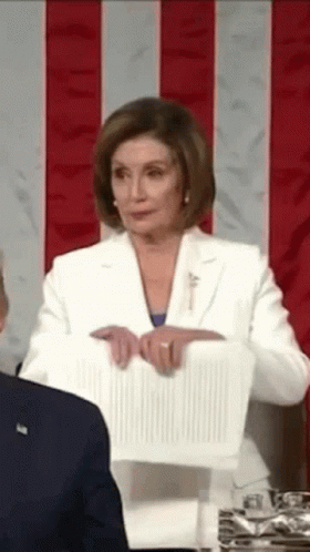 Nancy Pelosi Rip GIF - Nancy Pelosi Rip Tear GIFs