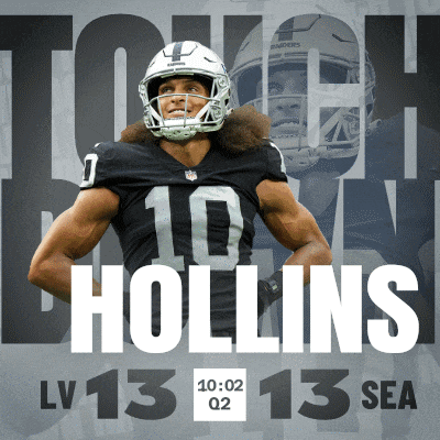 Seattle Seahawks (13) Vs. Las Vegas Raiders (13) Second Quarter GIF