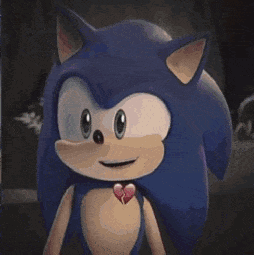 a pixel art drawing of sonic the hedgehog holding a person