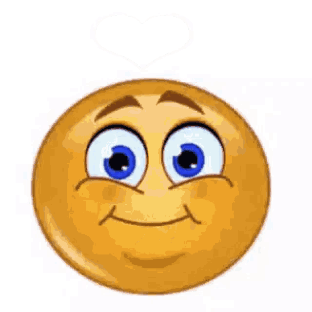 a smiley face with a heart above it and the word `` i '' .