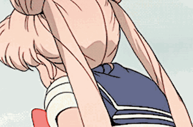 a cartoon of a girl with long hair and a heart on her head