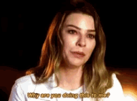 a woman is asking why are you doing this to me