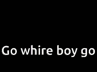 a picture of a woman with the words go white boy go ovo boli