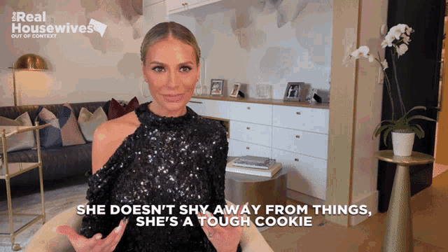 a woman says she does n't shy away from things