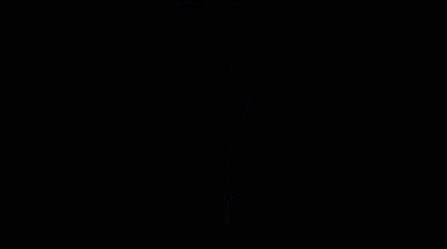 a silhouette of a person with their arms outstretched in front of a sunset sky