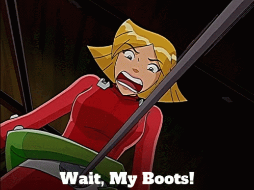 Totally Spies Clover GIF - Totally Spies Clover Wait My Boots GIFs