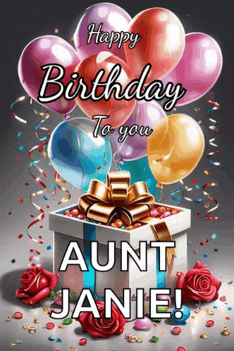 a birthday card that says happy birthday to you aunt jamie