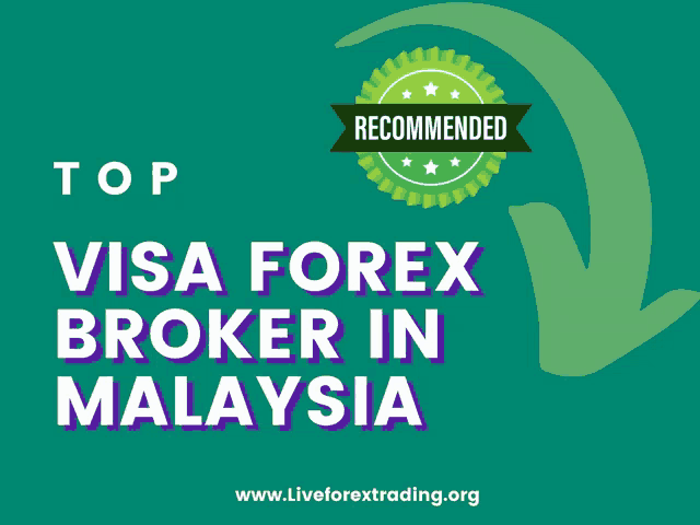 top visa forex broker in malaysia written on a blue background