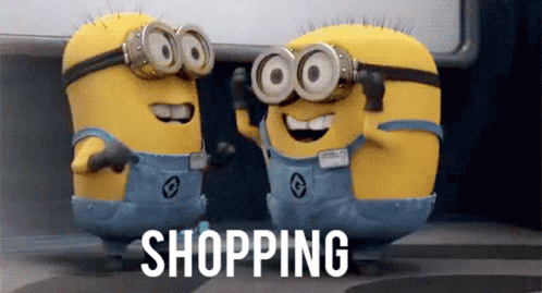 Minions Shopping GIF - Minions Shopping Excited GIFs