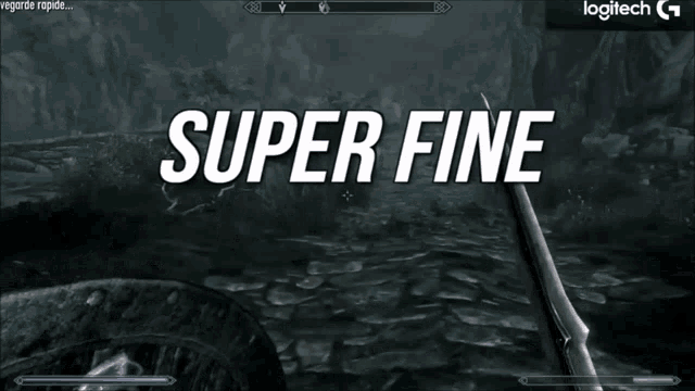 a screenshot of a video game with the words super fine super cool