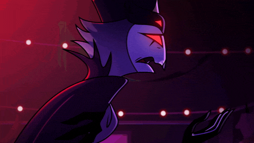 a cartoon character with red eyes and the words you 're the only one i want