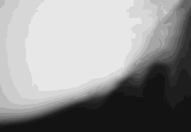 a black and white photo of a person 's face with a shadow on it .