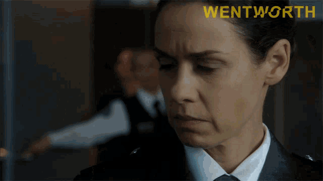 a woman says send her in in front of a wentworth logo