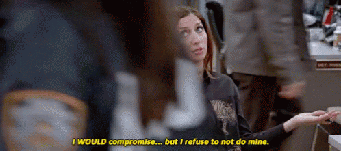 B99 Compromise GIF - B99 Compromise Refuse GIFs