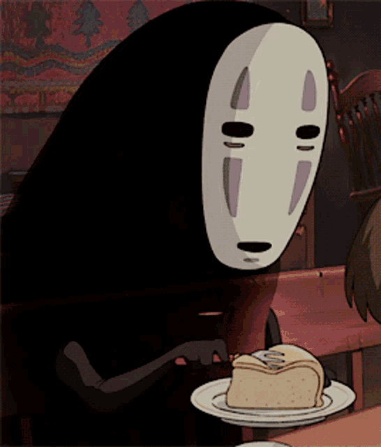 No Face Ghost GIF