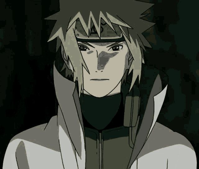 a drawing of a man with blonde hair and a headband with the letter s on it
