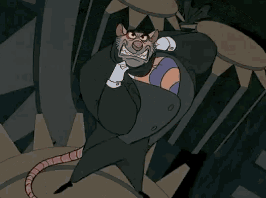 a close up of a cartoon character with an angry expression