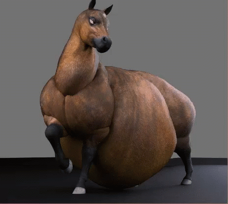 Fat Horse GIF - Fat Horse Jiggling GIFs