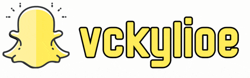 a logo for vckylide has a snapchat icon on it