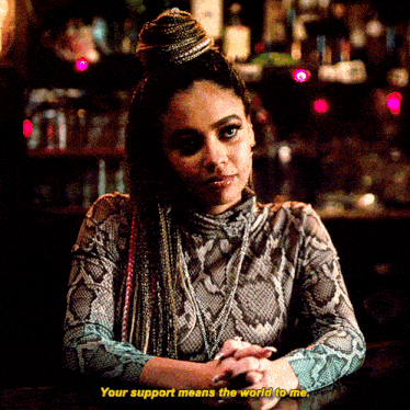 Riverdale Toni Topaz GIF - Riverdale Toni Topaz Your Support Means The World To Me GIFs