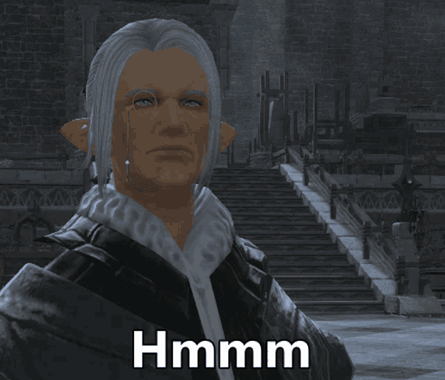 a video game character says it 's no from me