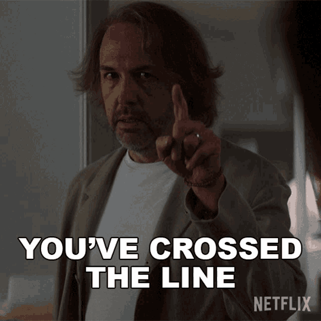 Youve Crossed The Line Lou Burke GIF - Youve Crossed The Line Lou Burke Eric Lange GIFs