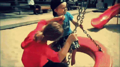 Dhn GIF - Playground Kids Swing GIFs