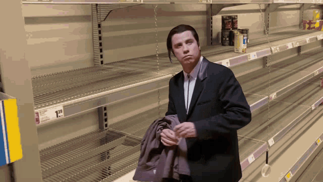 Empty Shop Pulp Fiction GIF - Empty Shop Pulp Fiction John Travolta GIFs