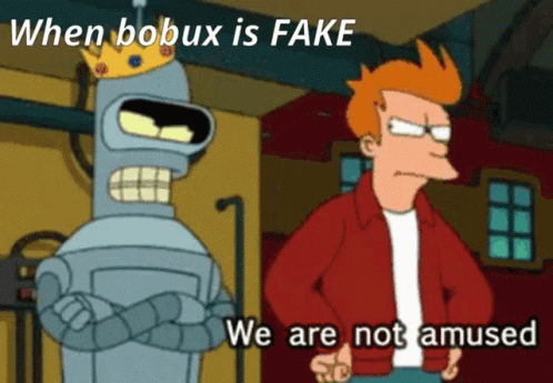 Fake Bobux Futurama Bobux GIF - Fake Bobux Futurama Bobux We Are Not Amused GIFs
